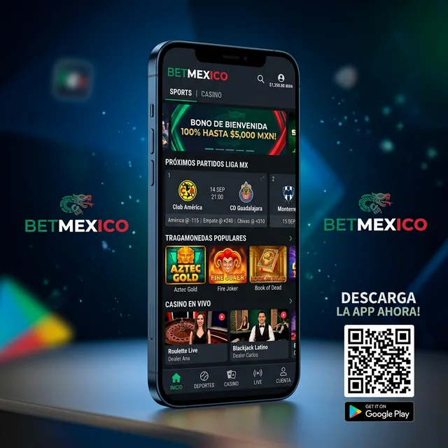 App BetMexico en smartphone Android